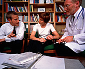 Hospital conference: staff discuss hospital issues