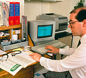 GP using computerised patients record system