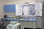 Operating theatre drugs cabinet