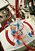 Heart-lung machine during a heart operation