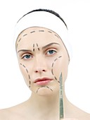 Cosmetic surgery,conceptual image