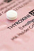 Thyroxine hormone pill