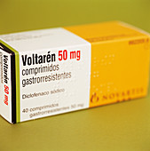Diclofenac painkiller tablets