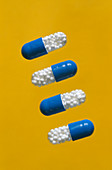 Painkilling capsules