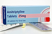 Amitriptyline antidepressant tablets