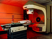 Radiotherapy: laser alignment over face mask