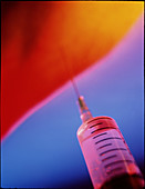Close-up of an injection