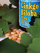 Ginkgo herbal tablets