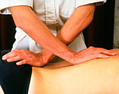 Osteopath at work