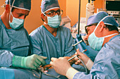 IVF: performing laparoscopy to harvest ripe ova