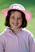 Girl wearing a hat