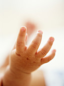 Baby boy's hand
