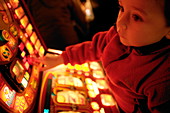 Child and gambling machine