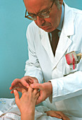 Hand examination