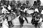 Mothers and children visiting hospital,Tanzania