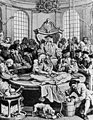 18th century caricature of a dissection lesson