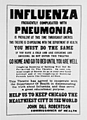 Influenza poster,1918