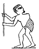 Pott's disease in Egyptian tomb drawing