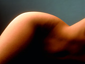 Profile of a woman's hip and waist