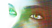 Woman's eyes,computer artwork