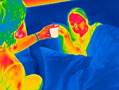 Hot drink,thermogram