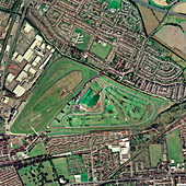Aintree horse racing track,aerial image