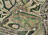 Epsom horse racing track,aerial image