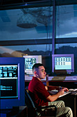 Observing room at the Arecibo radio telescope