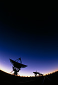 Very Large Array (VLA) radio antennae