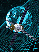 Gravity Probe B satellite,artwork