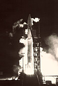 Launch of the Pioneer 10 spacecraft to Jupiter