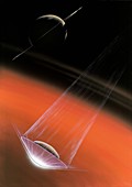 Huygens probe at Titan,artwork