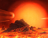 Future red giant Sun