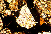 Plain LM of chondrite meteorite