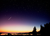 Perseid meteor trail