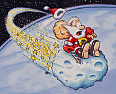 Santa Claus on asteroid
