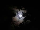 Moon in clouds