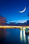 Crescent Moon over Vancouver