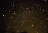 Optical image of Mars in the constellation Virgo