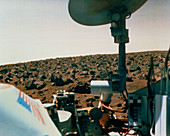Viking 2 Lander photo of landscape of Mars