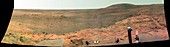 Martian landscape,false-colour panorama