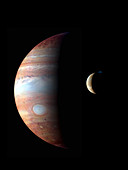 Jupiter and Io,New Horizons image