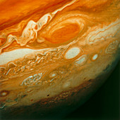 Voyager 1 view of Jupiter's Great Red Spot