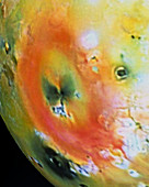 Galileo spacecraft image of the surface of Io