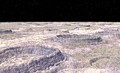 Surface of Callisto,a Jovian moon
