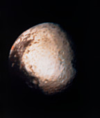 Voyager 2 photograph of Saturn's moon Iapetus