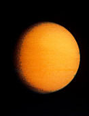 Voyager 2 photo of Saturn's largest moon,Titan