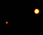 Hubble image of Pluto and Charon
