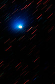 Optical photograph of Comet IRAS-Araki-Alcock