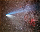 Optical image of comet Hale-Bopp,8 March 1997